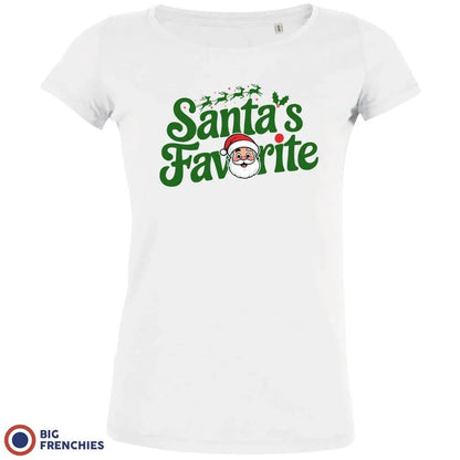 Santa's Favorite Christmas Women's Organic Cotton Tee - Create Marketplace