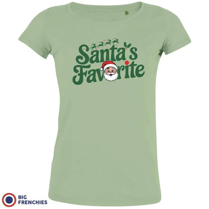 Santa's Favorite Christmas Women's Organic Cotton Tee - Create Marketplace