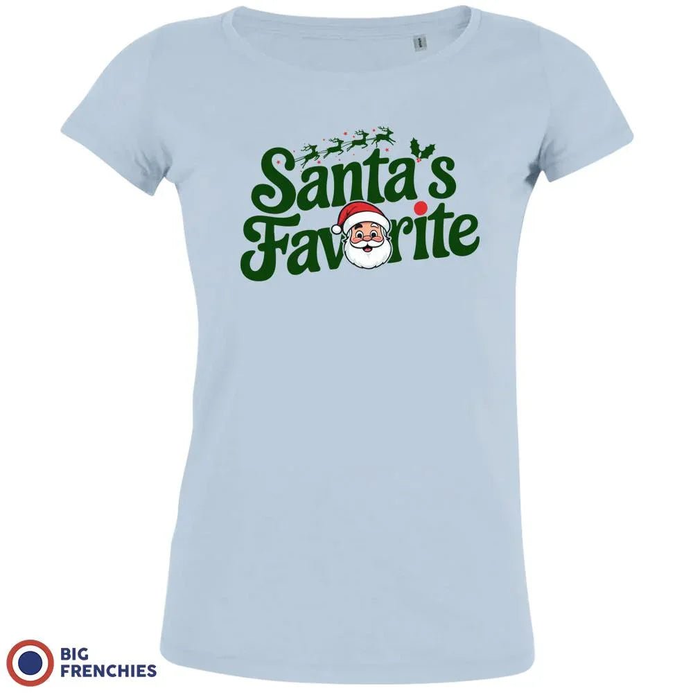 Santa's Favorite Christmas Women's Organic Cotton Tee - Create Marketplace