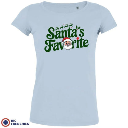 Santa's Favorite Christmas Women's Organic Cotton Tee - Create Marketplace
