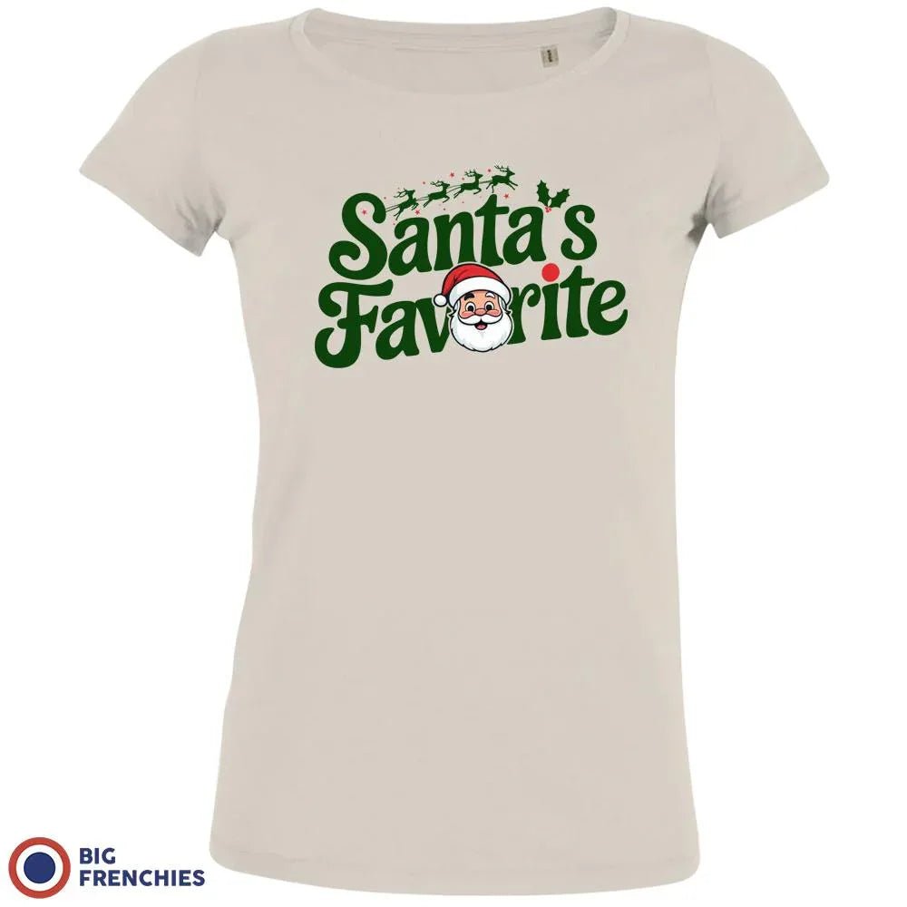 Santa's Favorite Christmas Women's Organic Cotton Tee - Create Marketplace
