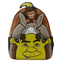 Shrek, Donkey, & Puss in Boots Trio Exclusive Triple Pocket Mini Backpack - Create Marketplace