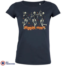 Skeleton Friends Dance Halloween Women's Organic Cotton Tee - Create Marketplace