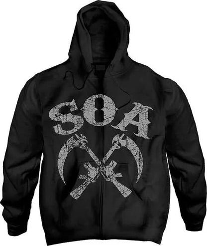 Sons of Anarchy Crossed Sickle Hoodie - Create Marketplace