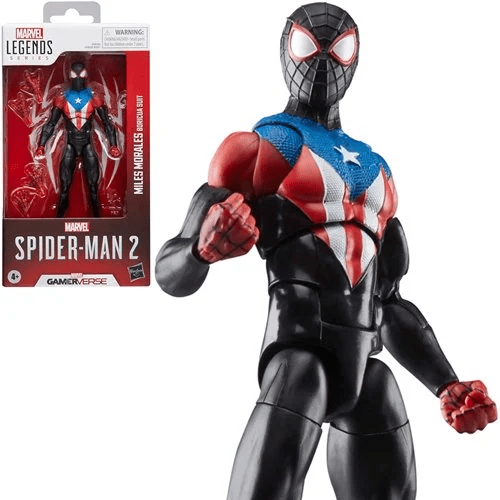 Spider-Man Marvel Legends Series GameVerse Miles Morales Boricua Suit 6-Inch Action Figure - Create Marketplace