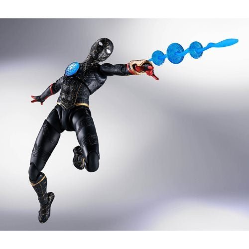Spider-Man: No Way Home Spider-Man Black and Gold Suit S.H.Figuarts Action Figure - Create Marketplace