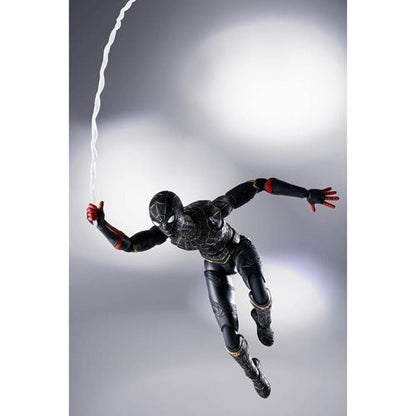 Spider-Man: No Way Home Spider-Man Black and Gold Suit S.H.Figuarts Action Figure - Create Marketplace