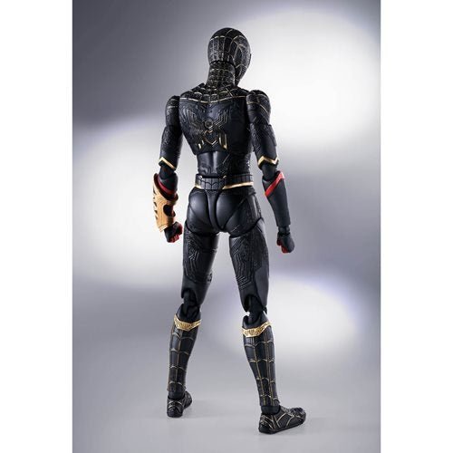 Spider-Man: No Way Home Spider-Man Black and Gold Suit S.H.Figuarts Action Figure - Create Marketplace