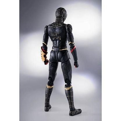 Spider-Man: No Way Home Spider-Man Black and Gold Suit S.H.Figuarts Action Figure - Create Marketplace