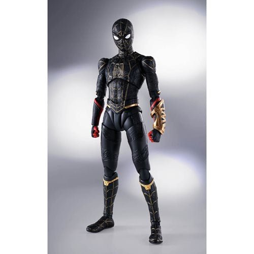 Spider-Man: No Way Home Spider-Man Black and Gold Suit S.H.Figuarts Action Figure - Create Marketplace