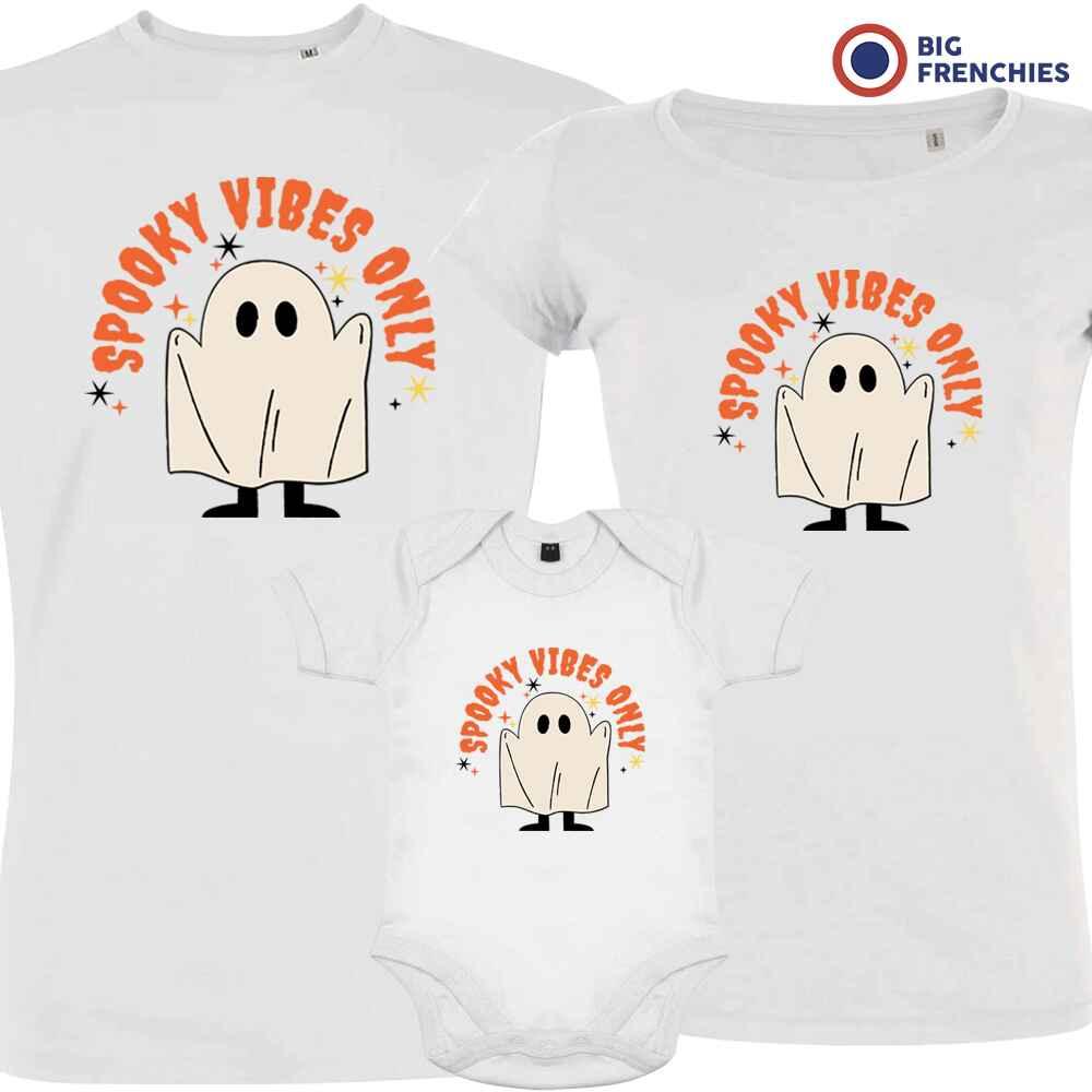 Spooky Vibes Only Halloween Matching Organic Cotton Family Set (Set of 3) - Create Marketplace
