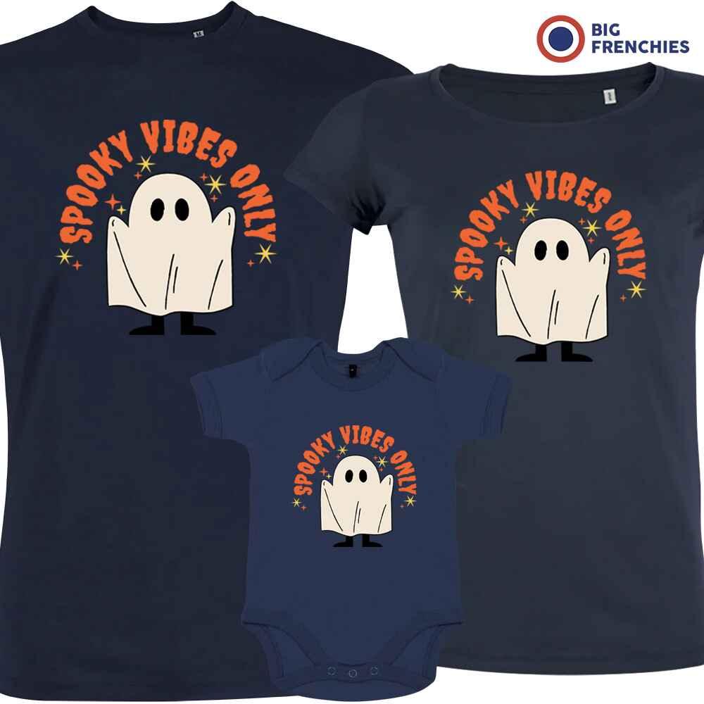 Spooky Vibes Only Halloween Matching Organic Cotton Family Set (Set of 3) - Create Marketplace