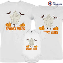 Spooky Vibes With Pumpkin And Ghost Matching Organic Cotton Family Set (Set of 3) - Create Marketplace