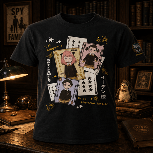 Spy X Family Eden's Students Cards T-Shirt - Create Marketplace