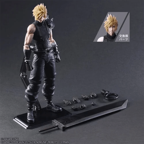 Square Enix Final Fantasy VII Rebirth Cloud Strife Play Arts Kai Action Figure - Create Marketplace