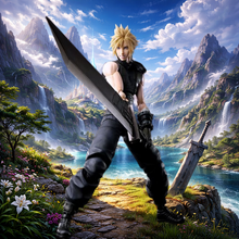 Square Enix Final Fantasy VII Rebirth Cloud Strife Play Arts Kai Action Figure - Create Marketplace