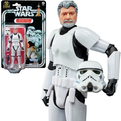 Star Wars The Black Series: George Lucas (in Stormtrooper Disguise) 6" Action Figure - Create Marketplace
