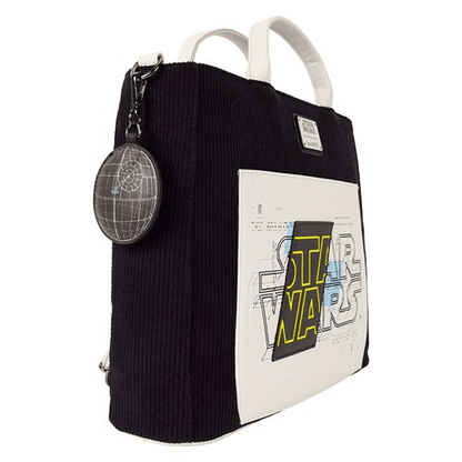 Star Wars: The Power of The Force Logo Blueprint Convertible Tote Bag - Create Marketplace