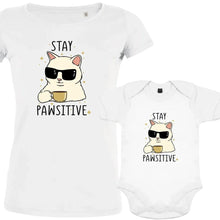Stay Pawsitive Mom and Child Organic Cotton Matching Family Set - Create Marketplace