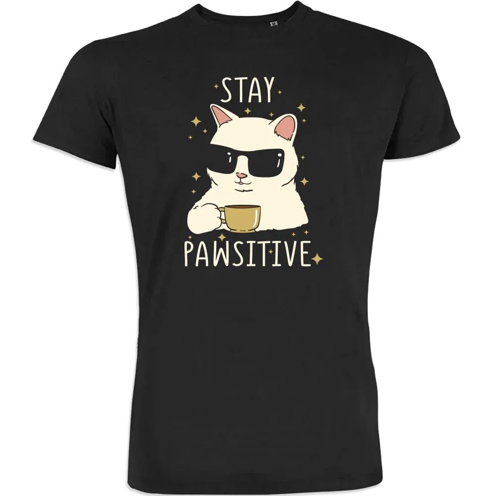 Stay Positive Men's Organic Cotton Tee - Create Marketplace
