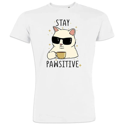Stay Positive Men's Organic Cotton Tee - Create Marketplace
