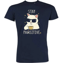 Stay Positive Men's Organic Cotton Tee - Create Marketplace