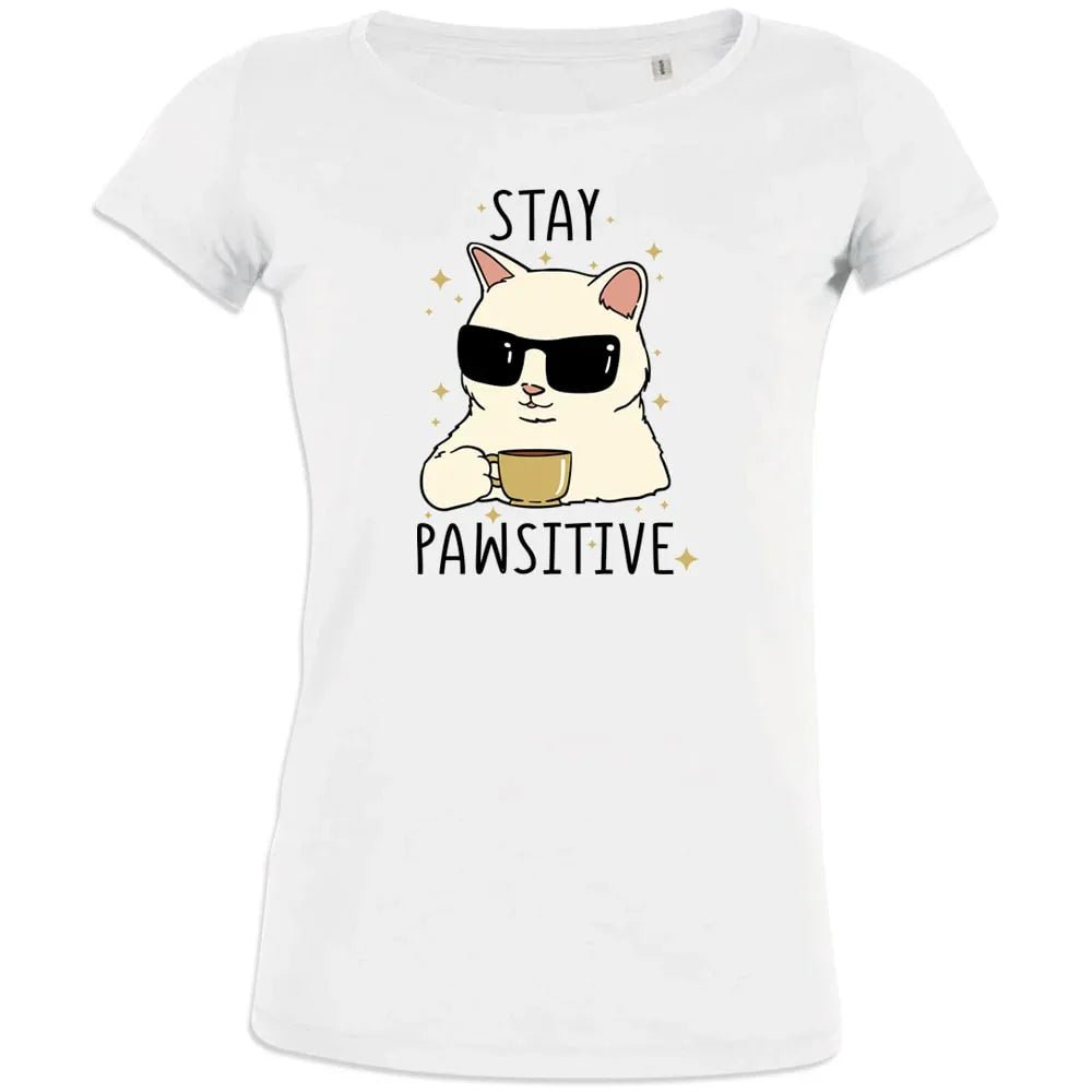 Stay Positive Women's Organic Cotton Tee - Create Marketplace