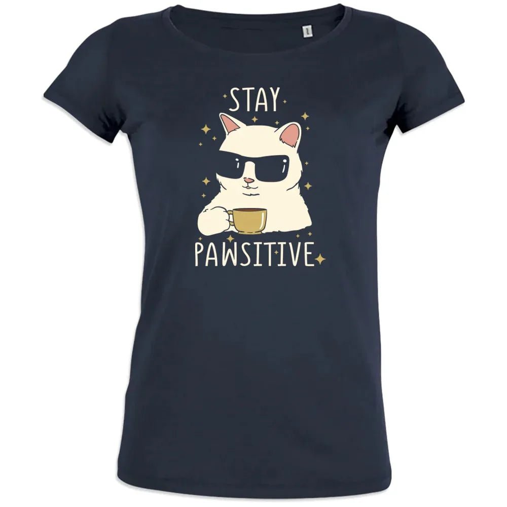 Stay Positive Women's Organic Cotton Tee - Create Marketplace