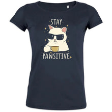 Stay Positive Women's Organic Cotton Tee - Create Marketplace