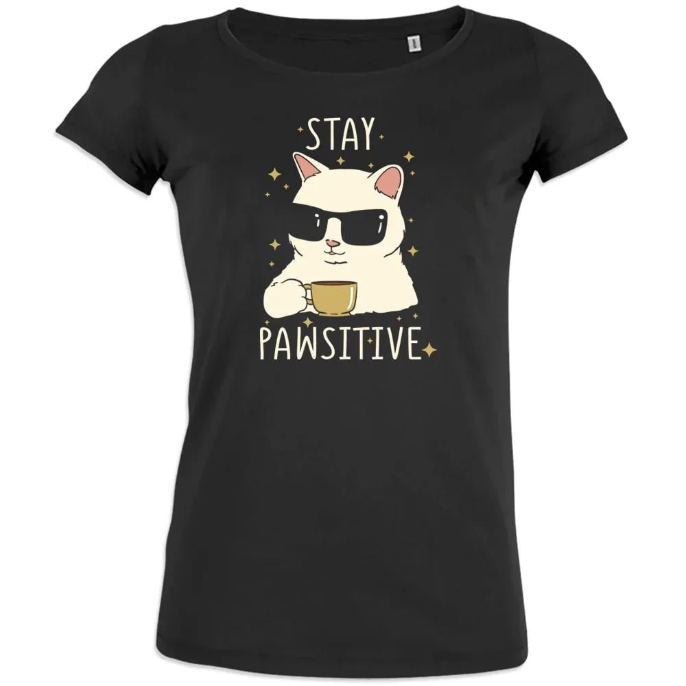 Stay Positive Women's Organic Cotton Tee - Create Marketplace