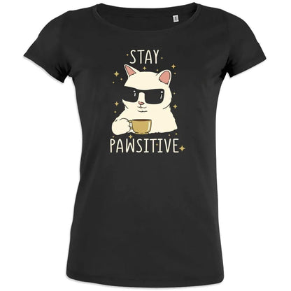 Stay Positive Women's Organic Cotton Tee - Create Marketplace