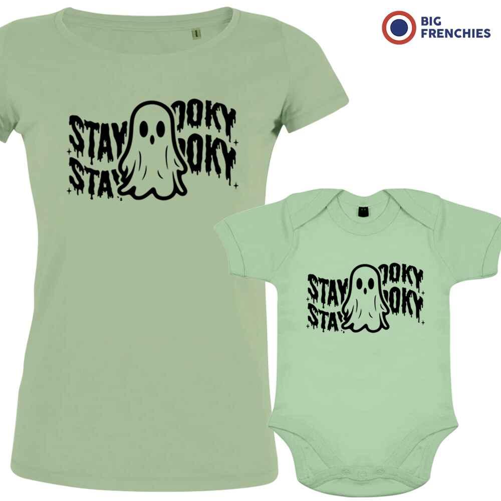 Stay Spooky Halloween Mom and Child Organic Cotton family Set (Set of 2) - Create Marketplace