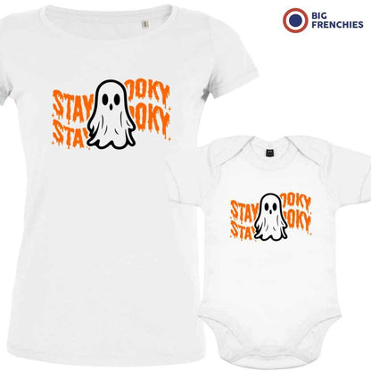 Stay Spooky Halloween Mom and Child Organic Cotton family Set (Set of 2) - Create Marketplace