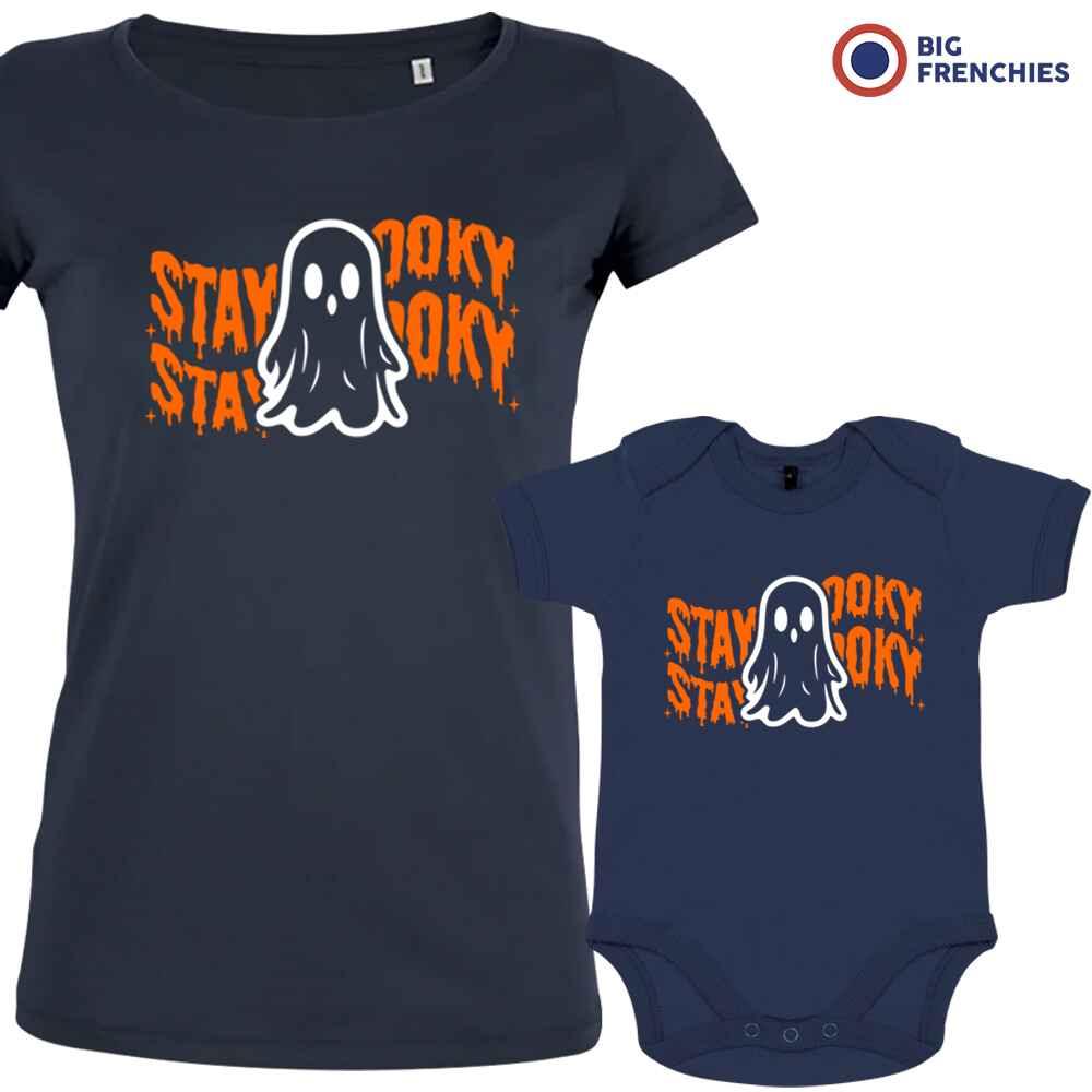 Stay Spooky Halloween Mom and Child Organic Cotton family Set (Set of 2) - Create Marketplace