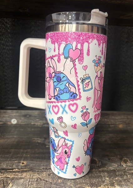 Stitch XOXO water tumbler - Create Marketplace