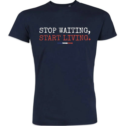 Stop Waiting Start Living Men's Organic Cotton Tee - Create Marketplace