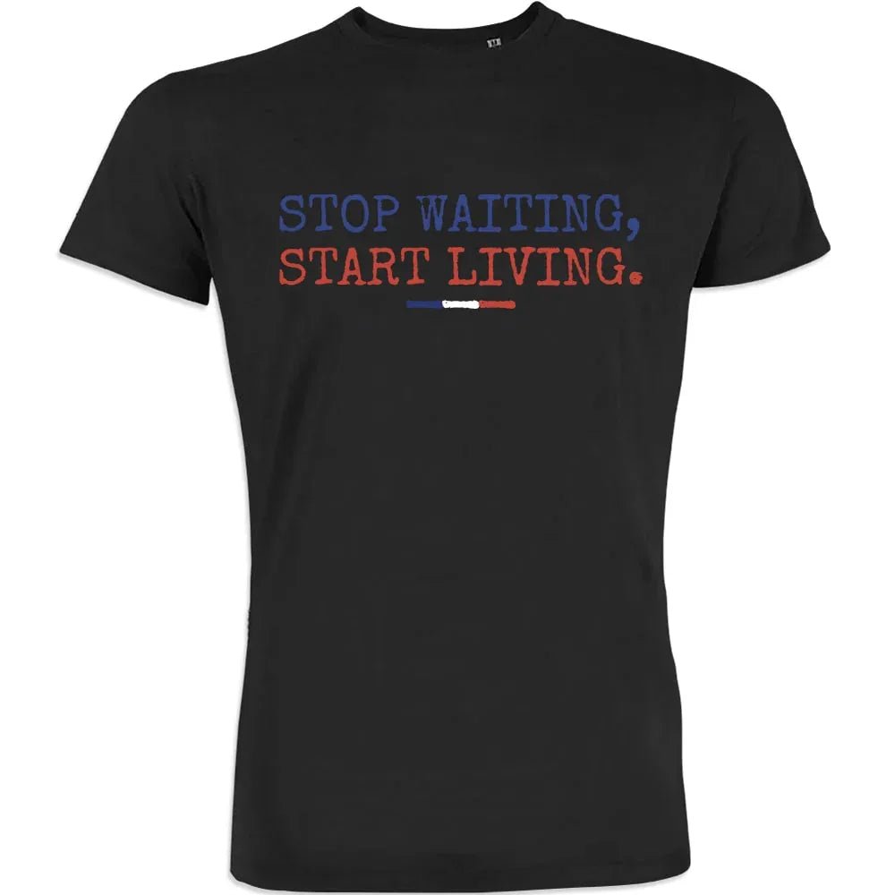 Stop Waiting Start Living Men's Organic Cotton Tee - Create Marketplace
