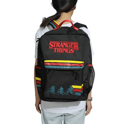 Stranger Things Bike Ride Printed Backpack - Create Marketplace