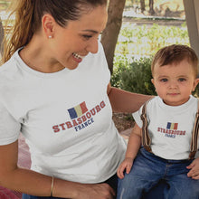 Strasbourg France Mom and Child Organic Cotton T-Shirts family Set (Set of 2) - Create Marketplace