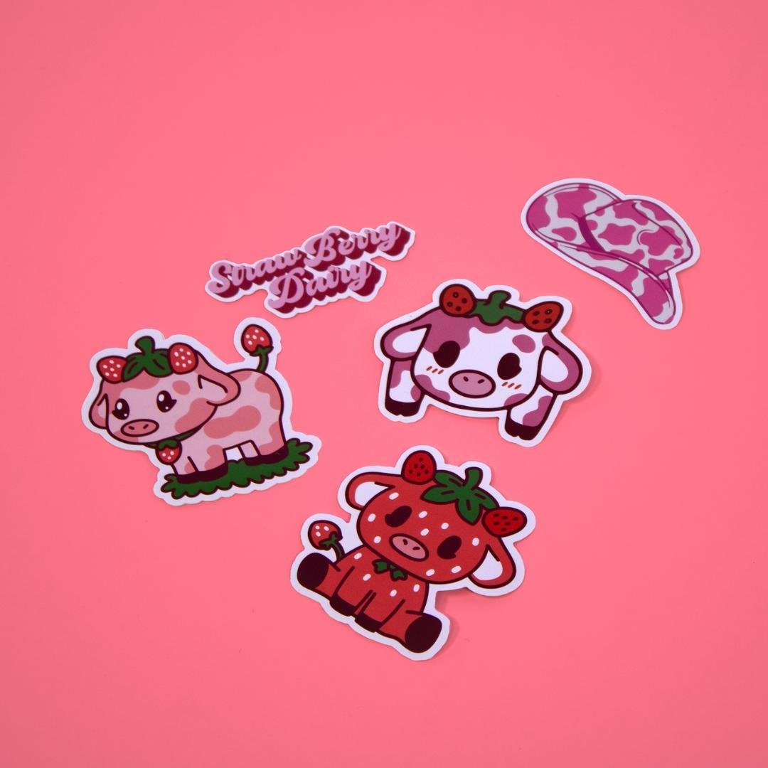 Strawberry Cow Milk Carton - Create Marketplace
