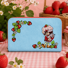 Strawberry Shortcake Denim Plaid Zip-Around Wallet - Create Marketplace