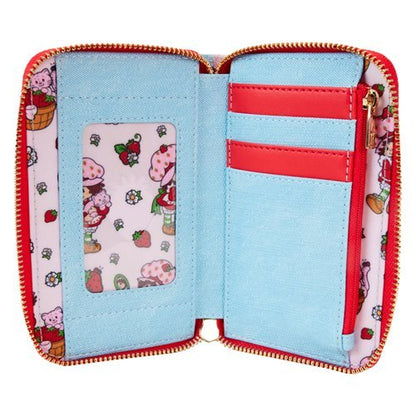 Strawberry Shortcake Denim Plaid Zip-Around Wallet - Create Marketplace