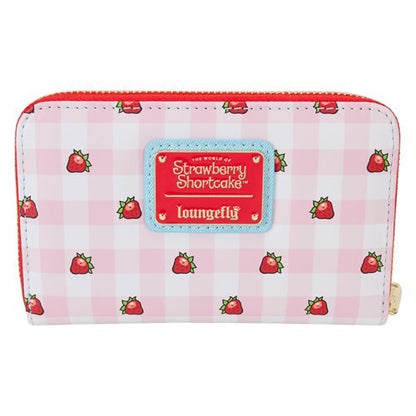 Strawberry Shortcake Denim Plaid Zip-Around Wallet - Create Marketplace