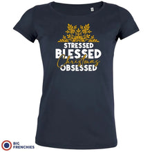 Stressed Blessed Christmas Obsessed Women's Organic Cotton Tee - Create Marketplace