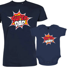 Super Dad and Super Baby Dad and Child Matching Organic Cotton Outfit - Create Marketplace