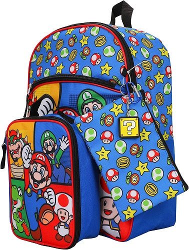 Super Mario Bros. Icons Backpack 5-Piece Set - Create Marketplace