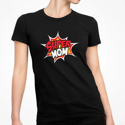 Super Mom Women's Organic Cotton Tee - Create Marketplace