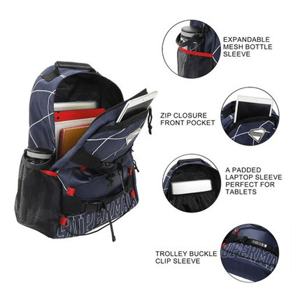 Superman Lightning Pattern Backpack - Create Marketplace