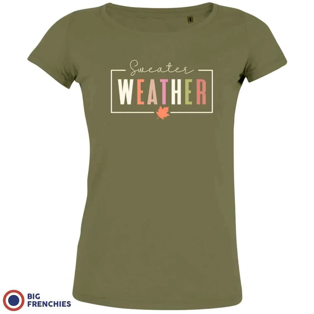 Sweater Weather Women's Organic Cotton Tee - Create Marketplace