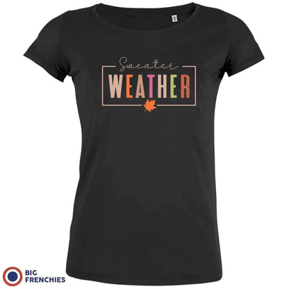 Sweater Weather Women's Organic Cotton Tee - Create Marketplace